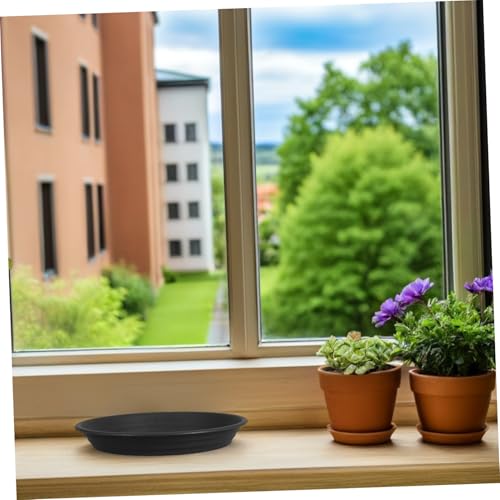 ibasenice 5 Stück Teiliges Blumentopf Untersetzer aus Robustem PP und Harz Runde Pflanzenschalen mit Verstärktem Design Wasserfeste Tropfschale für Innen Außenpflanzen Vielseitig Einsetzbar von ibasenice