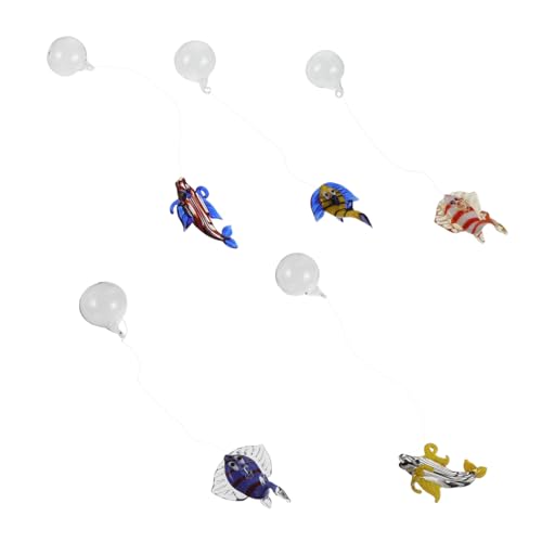 ibasenice 5 Stück Teiliges Glas Fisch Hängeornament Natürliche Schwimmende Aquarium Deko Stabile Glasqualität Lebendige Unterwasserwelt Gestaltung Geeignet für Büro und Zuhause ibasenice 5 Stück Teiliges Glas Fisch Hängeornament Natürliche Schwimmende Aquarium Deko Stabile Glasqualität Lebendige Unterwasserwelt Gestaltung Geeignet für Büro und Zuhause von ibasenice