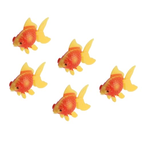 ibasenice 5 Stück Teiliges Künstliche Karpfen aus Kunststoff Realistische Aquarium Deko Fische Lebensechte Teich Ornamente für Fischbecken Landschaftsdekoration Langlebig und Detailgetreu von ibasenice