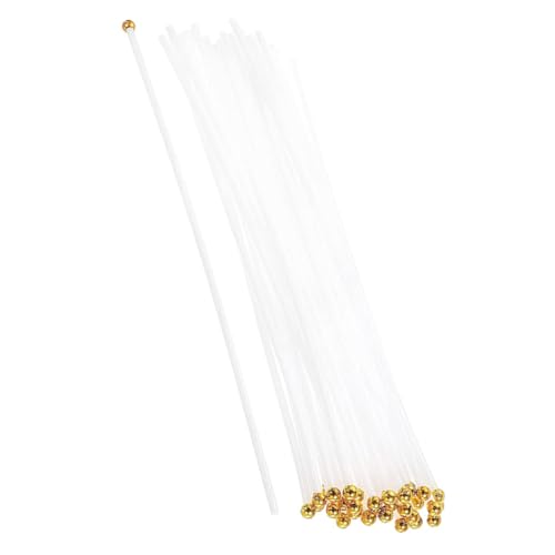 ibasenice Handheld Fahnenmast 50 Stück für Feste und Partys Leichtes Kunststoff Design für Sport Events Werbefahnen und Selbstgemacht Dekorationen Tragbar und Vielseitig Einsetzbar von ibasenice