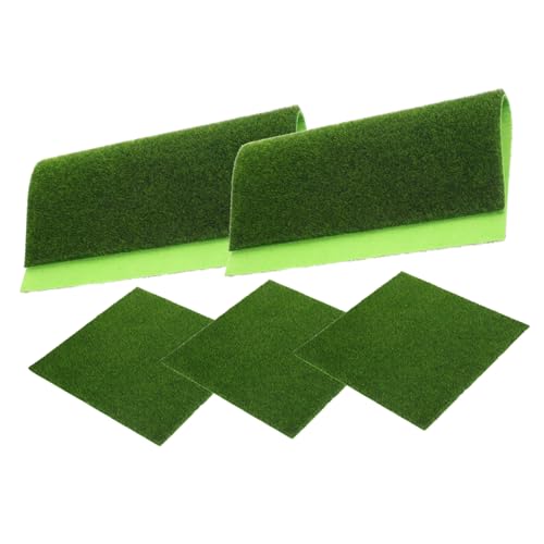 ibasenice 5Stücke Teiliges Künstliches Gras für Mikrolandschaften Realistische Rasenmatte für Dekoration und DIY Projekte von ibasenice