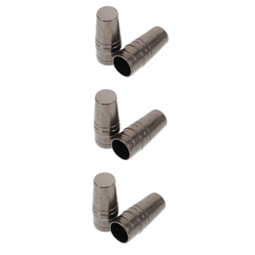 ibasenice 6 Stck Regenschirm Spitzenkappen Metall Langlebige Schirmspitzenabdeckung für Lange Stiele Sonnenschirm und Regenschirm Ersatzteil Schützend gegen Kratzer Einfache von ibasenice