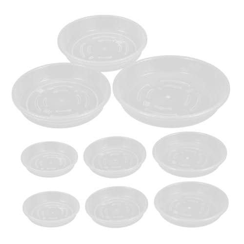 ibasenice 9 Stück Teiliges Kunststoff Pflanzuntersetzer mit Wasserauffangfunktion Transparente Runde Pflanzenschalen Langlebig Vielseitig für Topfpflanzen Drinnen und Draußen für ibasenice 9 Stück Teiliges Kunststoff Pflanzuntersetzer mit Wasserauffangfunktion Transparente Runde Pflanzenschalen Langlebig Vielseitig für Topfpflanzen Drinnen und Draußen für von ibasenice