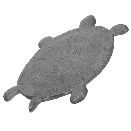 ibasenice Aluguss Schildkröte Fußmatte für Außenbereich Rutschfeste Trittsteine für Garten Terrasse und Pflegeleichtes Design für Sichere Schritte von ibasenice