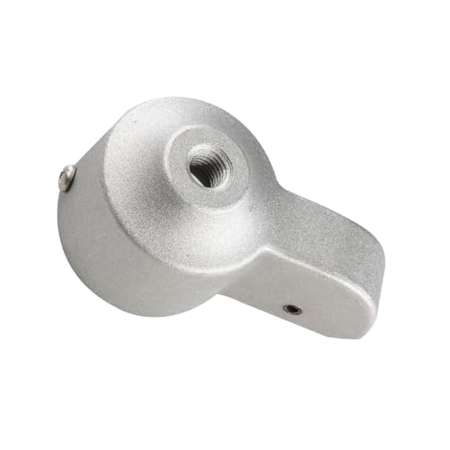 ibasenice Aluminium Fahnenmast Zubehör Halyard Stationäres Truck mit Nylon-riemenscheibe Schwerlast Fahnenmastkappe Silber Passend für Standard Fahnenstangen von ibasenice