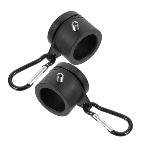 ibasenice Aluminium Legierung Flaggenhalter Ring Drehbare Wickel Halterung Robust Leichter Fahnenmast Clip Einfache Wetterfest für Garten und Außenbereich von ibasenice