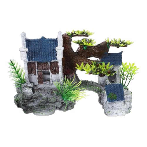 ibasenice Aquarium Deko Resin Haus Ornament Fisch Versteck Kreative Aquarien Dekoration Garten Wasserspiel Jiangnan Stil ibasenice Aquarium Deko Resin Haus Ornament Fisch Versteck Kreative Aquarien Dekoration Garten Wasserspiel Jiangnan Stil von ibasenice