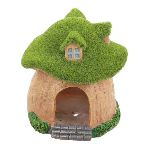 ibasenice Aquarium Dekoration Pilzhaus Fischversteck aus Stabilem Resin Lebensechte Moos-Motiv Deko für Fischbecken und Teiche Fischfreundliches Versteck und Landschaftselement ibasenice Aquarium Dekoration Pilzhaus Fischversteck aus Stabilem Resin Lebensechte Moos-Motiv Deko für Fischbecken und Teiche Fischfreundliches Versteck und Landschaftselement von ibasenice