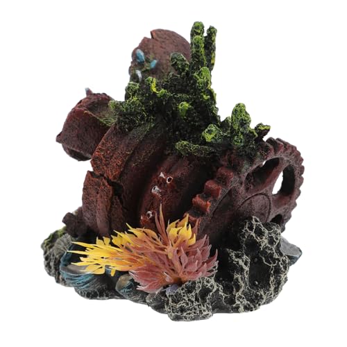 ibasenice Aquarium Wreckage Dekoration Fischbehälter Zubehör Resinstück mit Stabilem Boden für Sichere Platzierung Umweltfreundlich Vielseitig als Aquarium Ornament und Wohnraumdeko Geeignet ibasenice Aquarium Wreckage Dekoration Fischbehälter Zubehör Resinstück mit Stabilem Boden für Sichere Platzierung Umweltfreundlich Vielseitig als Aquarium Ornament und Wohnraumdeko Geeignet von ibasenice