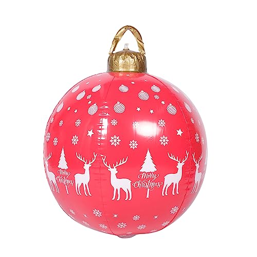 ibasenice Aufblasbare Weihnachtskugel Dekoration Riesiger PVC Weihnachtsball für Outdoor Indoor Wetterfest und Leicht Aufzublasen für Festliche Anlässe und Garten Dekoration ibasenice Aufblasbare Weihnachtskugel Dekoration Riesiger PVC Weihnachtsball für Outdoor Indoor Wetterfest und Leicht Aufzublasen für Festliche Anlässe und Garten Dekoration von ibasenice