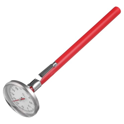 ibasenice Auto-Innendekoration Uhrform Mechanisches Thermometer Styling-Innenzubehör Für Die Autodekoration (Rot) von ibasenice