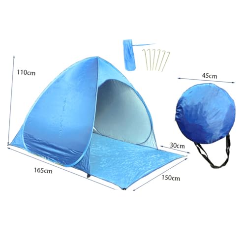 ibasenice Automatisches Faltzelt Pop Up Sonnenschutz Zelt mit UV Schutz Camping Strand Reise Schnelles Aufstellen ohne Montage Erdspieß Orange von ibasenice