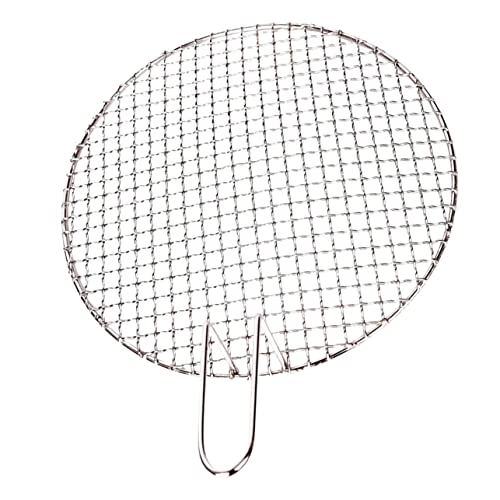 ibasenice Backnetz Mit Griff Grillrost Form Grillnetz Im Freien Grillgitter Grill Grillnetz Koreaner Grill Grill Outdoor Außengrillnetz Grill Im Freien Grillplatte Rostfreier Silber von ibasenice