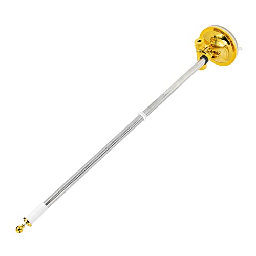 ibasenice Creative Saugnapf Fahnenmast für Autoflaggenhalter mit Goldenem Sockel für LKW zu Installieren und rutschfest von ibasenice