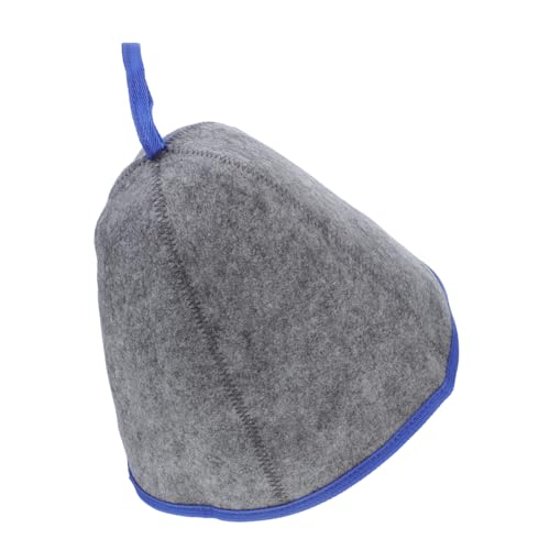 ibasenice Dicker Filz Saunahut Unisex Wärmekappe Wasserabsorbierend Schnelltrocknend Stylischer Saunazubehör Kopfschutz Für Sauna und Dampfbadnutzer mit Blauem von ibasenice