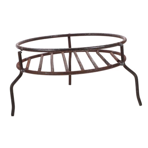 ibasenice Doppellagiger Grillständer Eisen Tragbares Multi Funktions Wok Rack für BBQ und Camping Robuste Abnehmbare Konstruktion für Outdoor Aktivitäten von ibasenice