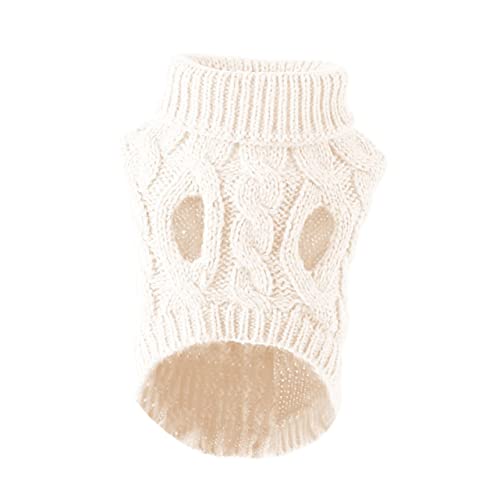 ibasenice Dünner Hundepullover Weiß Modischer Strickpullover für Kleine und Mittelgroße Hunde Bequem Atmungsaktiv für Outdoor Party und Leicht Anzuziehen ibasenice Dünner Hundepullover Weiß Modischer Strickpullover für Kleine und Mittelgroße Hunde Bequem Atmungsaktiv für Outdoor Party und Leicht Anzuziehen von ibasenice