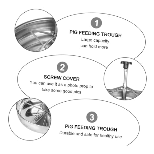 ibasenice Edelstahl Futtertrog für Schweine Ferkel Futterspender mit Rostschutz Fächer Strapazierfähig Praktischer Haken Geeignet für Landwirtschaftliche Nutztiere und Geflügelhaltung ibasenice Edelstahl Futtertrog für Schweine Ferkel Futterspender mit Rostschutz Fächer Strapazierfähig Praktischer Haken Geeignet für Landwirtschaftliche Nutztiere und Geflügelhaltung von ibasenice