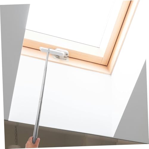 ibasenice Einstellbarer Edelstahl Fensteröffner Stab für Schlafzimmer Küche Schule Vielseitiger Platzsparender Fensterjalousien-zugstange Komfortable Bedienung von ibasenice