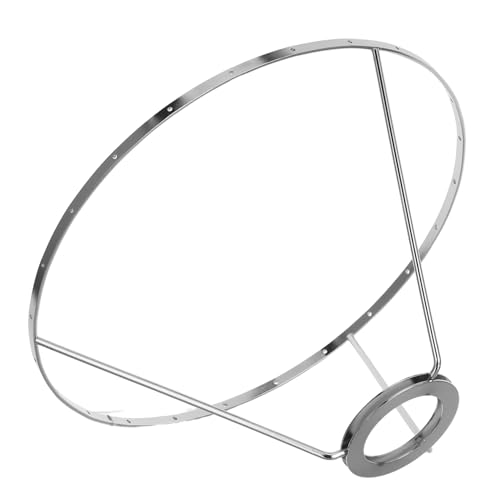 ibasenice Eleganter Lampenschirm Halter im Vintage Stil Diy Hängende Lampe für Stilvolle Wohnkultur Höhe mit Löchern Silberfarben von ibasenice