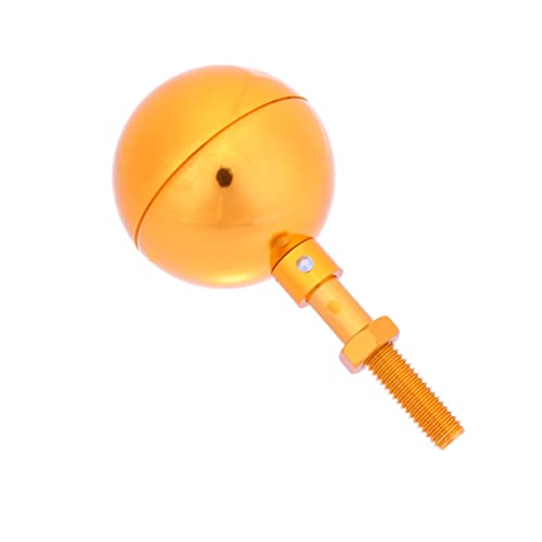 ibasenice Fahnenmast Ball Ornament Eloxiertem Aluminium Lichtgold Wetterfestes Zubehör für Standard Fahnenmasten Langlebig und Rostbeständig Einfache Installation Perfekter Ersatz für Ihre von ibasenice
