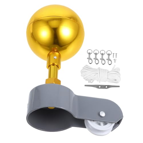 ibasenice Fahnenmast Ersatzteil Set Riemenscheibe und Abschlussornament Installieren Robustes Flaggenmast Zubehör für Outdoor Dekorationsflaggen ibasenice Fahnenmast Ersatzteil Set Riemenscheibe und Abschlussornament Installieren Robustes Flaggenmast Zubehör für Outdoor Dekorationsflaggen von ibasenice