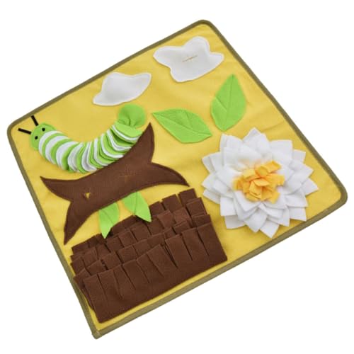 ibasenice Faltbare Schnüffelmatte für Hunde aus Polar Fleece Beißfestes Food Hiding Pad zur Stressreduktion und Geistigen Waschbar Geeignet für Welpen und Erwachsene Haustiere von ibasenice