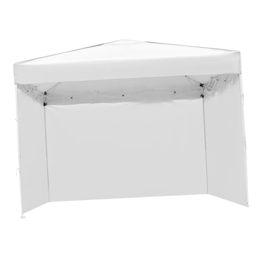 ibasenice Faltbarer Party Pavillon mit Seitenteilen Weiß UV Schutz Winddicht Wasserabweisend Robuster Stahlrahmen Schneller Abbau für Outdoor Events Camping und Gartenfeiern von ibasenice