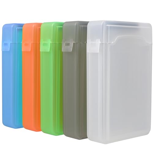 ibasenice Festplatte Festplatte Schutzhülle Box Stoßfest Anti-Statische Kunststoff Festplatte Lagerung Fall Protector Hard Drive Fällen 3. 5 Zoll 5Pcs- Mixed Farben von ibasenice