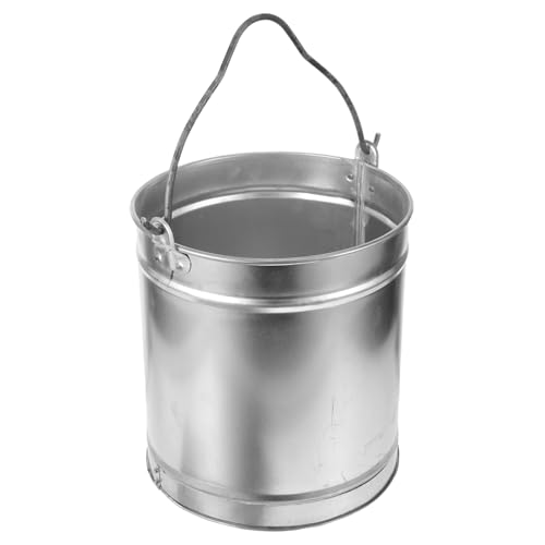 ibasenice Feuerstelle Aschebehälter Metall mit Handgriff Stilvoller Aschenkübel für Grill und Kamin für Camping und Gartenaktivitäten Große Kapazität für ibasenice Feuerstelle Aschebehälter Metall mit Handgriff Stilvoller Aschenkübel für Grill und Kamin für Camping und Gartenaktivitäten Große Kapazität für von ibasenice