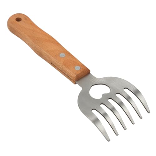 ibasenice Fleischzerreißer Bbq Fleischkrallen Pulled Pork Shredder mit Hitzebeständigem Holzgriff und Flaschenöffner für Grill Smoker und Picknick von ibasenice
