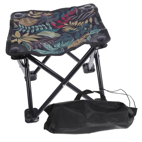 ibasenice Großer Tragbarer Klappbarer Campinghocker mit Oxford und Robustem Stahlgestell Leichter Outdoor Stuhl mit Aufbewahrungstasche Vielseitig für Angeln Reisen Garten und Picknick von ibasenice