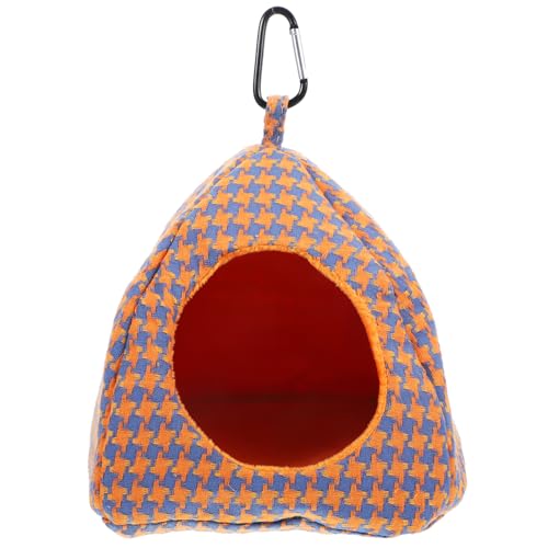 ibasenice Hängendes Vogelhaus Nestbett für Papageien und Kleine Vögel Warmes Schlafhaus mit Stressreduzierendem Schutz Einfach zu Montierendes Nistbett für Käfig Fenster und Treppenbereich von ibasenice