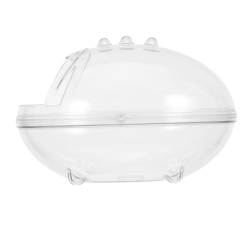 ibasenice Hamster Badewanne Kleines Tierkäfigzubehör Badezimmerkäfig für Hamster Kleiner Tierlebensraum Hamsterbad Hamster -Essentials Haustier bettwäsche Hamster Toilette Abs Transparent von ibasenice