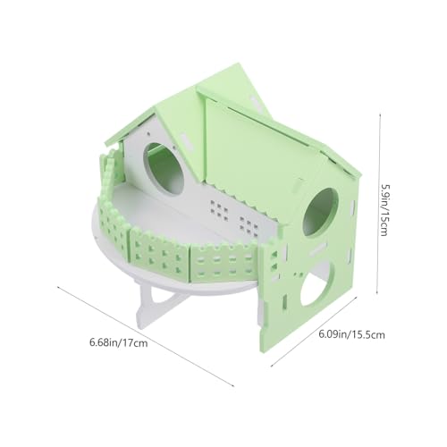 ibasenice Hamster Haus aus Holz Mehrkammeriges Kleintier Versteck Beißfestes Langlebiges Haustier Nest für Meerschweinchen Zwergkaninchen mit Wärmeisolierendem Design für Training und Ruhe ibasenice Hamster Haus aus Holz Mehrkammeriges Kleintier Versteck Beißfestes Langlebiges Haustier Nest für Meerschweinchen Zwergkaninchen mit Wärmeisolierendem Design für Training und Ruhe von ibasenice