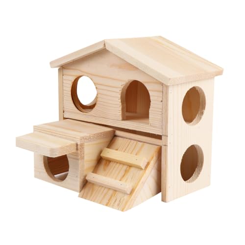 ibasenice Hamster Holzhaus mit Mehrfachem Eingang und Steigleiter Großes Zweistöckiges Nager aus Massivem Holz Zahnfreundliches Hamster Molarnest Atmungsaktiv Blanko zum Selbstgestalten ibasenice Hamster Holzhaus mit Mehrfachem Eingang und Steigleiter Großes Zweistöckiges Nager aus Massivem Holz Zahnfreundliches Hamster Molarnest Atmungsaktiv Blanko zum Selbstgestalten von ibasenice