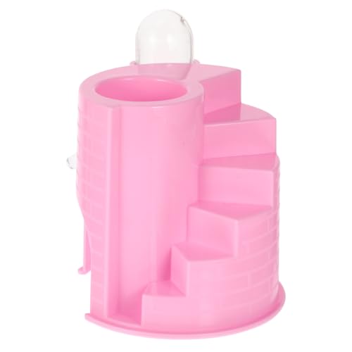 ibasenice Hamsterhaus aus Robustem Kunststoff mit Trinkflasche Schlaf Versteckhaus für Kleintiere Wie Hamster und Meerschweinchen Lustiges Schloss Design Geeignet als Schlafplatz und von ibasenice