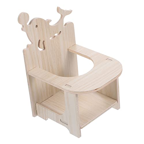 ibasenice Hamsterstuhl Zubehör Hamster Hochstühle Hamster Hamster Haustier Stuhl Zubehör Essstuhl Für Hamster Chinchilla Hamster Anreicherung Niedliches Holz von ibasenice
