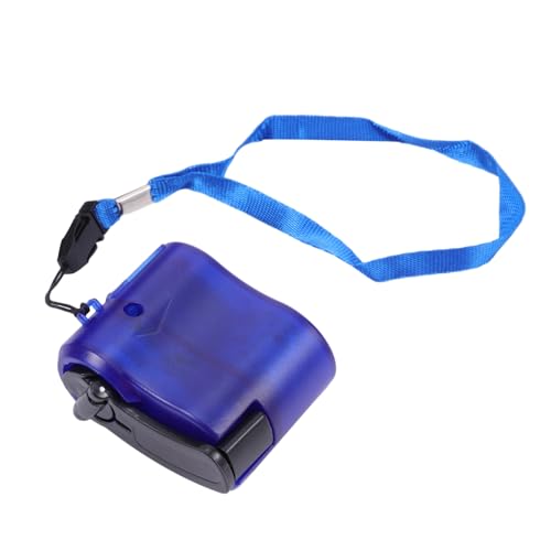 ibasenice Handkurbel Generator USB Tragbar Leicht Robust mit Roter LED notleuchte für Outdoor Camping Notfall Ladegerät Powerbank Ersatzstromquelle von ibasenice