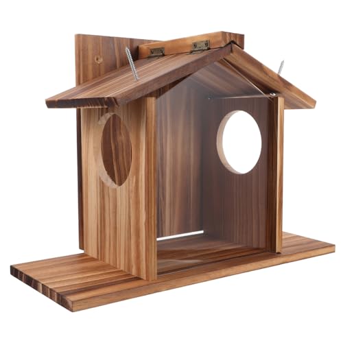 ibasenice Holz Eichhörnchen Futterhaus Wetterfest Robuste Futterstation für Garten und Außenbereich Langlebiger Nussbehälter zur Eichhörnchen und Vogelanziehung im Hinterhof ibasenice Holz Eichhörnchen Futterhaus Wetterfest Robuste Futterstation für Garten und Außenbereich Langlebiger Nussbehälter zur Eichhörnchen und Vogelanziehung im Hinterhof von ibasenice