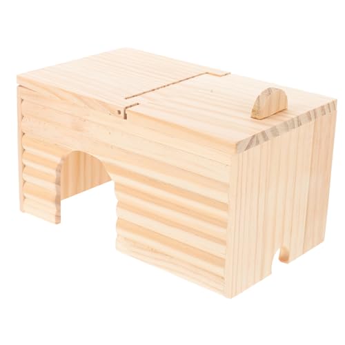 ibasenice Holz Hamsterhaus Dekorative Niststätte für Kleintiere Langlebig mit Klappbarem Deckel für Hamster und Kleine Haustiere DIY Gestaltbar Sicheres ibasenice Holz Hamsterhaus Dekorative Niststätte für Kleintiere Langlebig mit Klappbarem Deckel für Hamster und Kleine Haustiere DIY Gestaltbar Sicheres von ibasenice