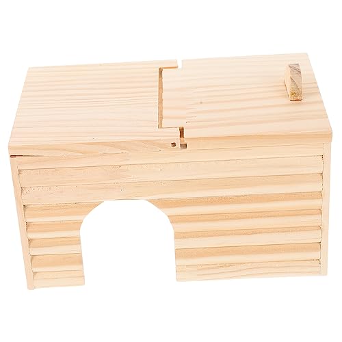 ibasenice Holz Hamsterhaus Nest für Kleintiere Spiel und Schlafplatz für Hamster und Chinchillas DIY Freundlich mit Umklappbarem Deckel für Haustierbedarf ibasenice Holz Hamsterhaus Nest für Kleintiere Spiel und Schlafplatz für Hamster und Chinchillas DIY Freundlich mit Umklappbarem Deckel für Haustierbedarf von ibasenice
