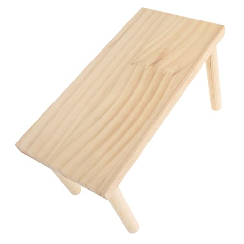 ibasenice Holzplattform für Hamster und Kleine Haustiere Natürliche Kiefer Multifunktional Kletterspielzeug für Zwerghamster, Hamster, Meerschweinchen Fördert Bewegung und Wohlbefinden von ibasenice