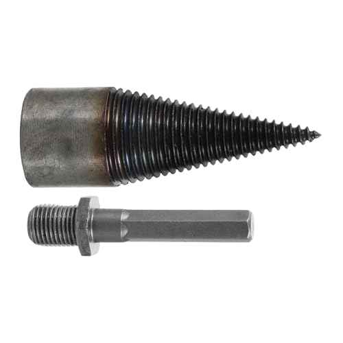 ibasenice Holzspalter Bohrer Sechskant Kegelspalter Wood Splitter Drill Bit aus Hochcarbonstahl für Elektrobohrer Brennholz Schnell Spalten Robust und Vielseitig Einsetzbar von ibasenice