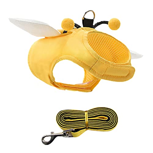 ibasenice Hundegeschirr mit Leine für Welpen Atmungsaktive Weste mit Niedlichem Design Leicht und Bequem für mit Ihrem Haustier von ibasenice