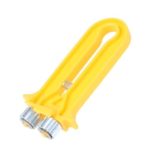 ibasenice Imker Drahtspanner und Crimper Werkzeug für Bienenrahmen Metallräder Kunststoffgriff Orange zur Präzisen Spannung und Fixierung von Bienenrahmen Draht von ibasenice