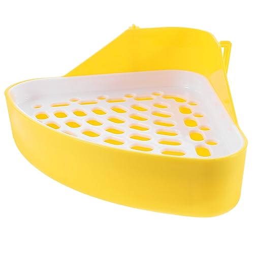 ibasenice Kaninchen Ecktoilette Kleintier Töpfchentrainer aus Lösung für Hasen und Meerschweinchen Entwickelt für Wohnräume und Fördert Gewohnheiten von ibasenice