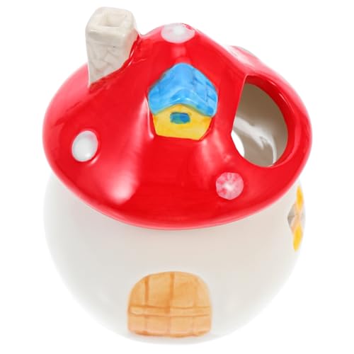 ibasenice Keramik Hamsterhöhle Pilzform Kühlendes Schlafnest für Zwerghamster und Kleintiere Robust Leicht Tragbar Perfektes Versteck und Rückzugsort ibasenice Keramik Hamsterhöhle Pilzform Kühlendes Schlafnest für Zwerghamster und Kleintiere Robust Leicht Tragbar Perfektes Versteck und Rückzugsort von ibasenice