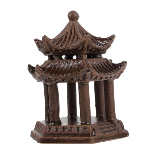 ibasenice Keramik Pavillon Aquarium Dekoration Chinesischer Pavillon mit Doppelter Sechseckiger Struktur Langlebige Fischbecken Verzierung für Gartenteich und Bonsai Einfache Installation ibasenice Keramik Pavillon Aquarium Dekoration Chinesischer Pavillon mit Doppelter Sechseckiger Struktur Langlebige Fischbecken Verzierung für Gartenteich und Bonsai Einfache Installation von ibasenice