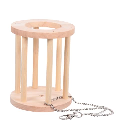 ibasenice Kleines Holz Futtergestell für Kleintiere Abnehmbarer Grasfutterhalter Sauberer Futterspender für Meerschweinchen Kaninchen und Chinchillas Rack für Gesundes Fressen von ibasenice